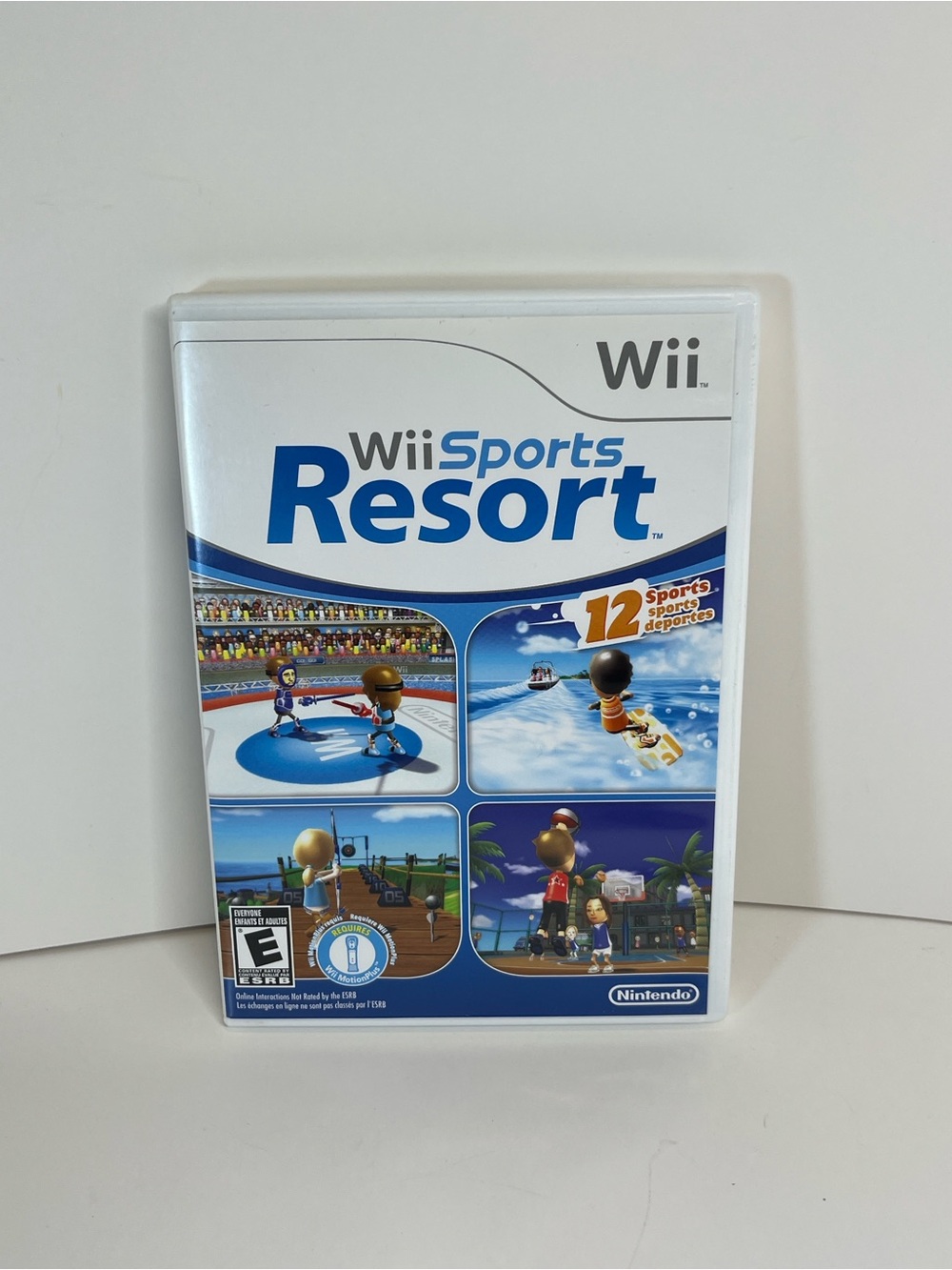 Oem Case & Manual ONLY (No Disc/Game) Wii Sports Resort Nintendo Video Game